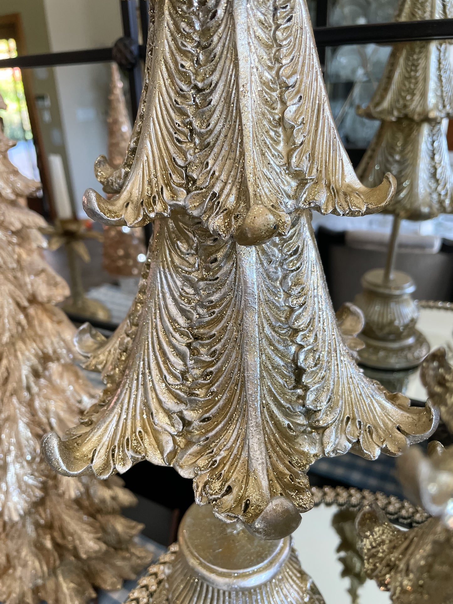 Champagne Trees On Spindle Base