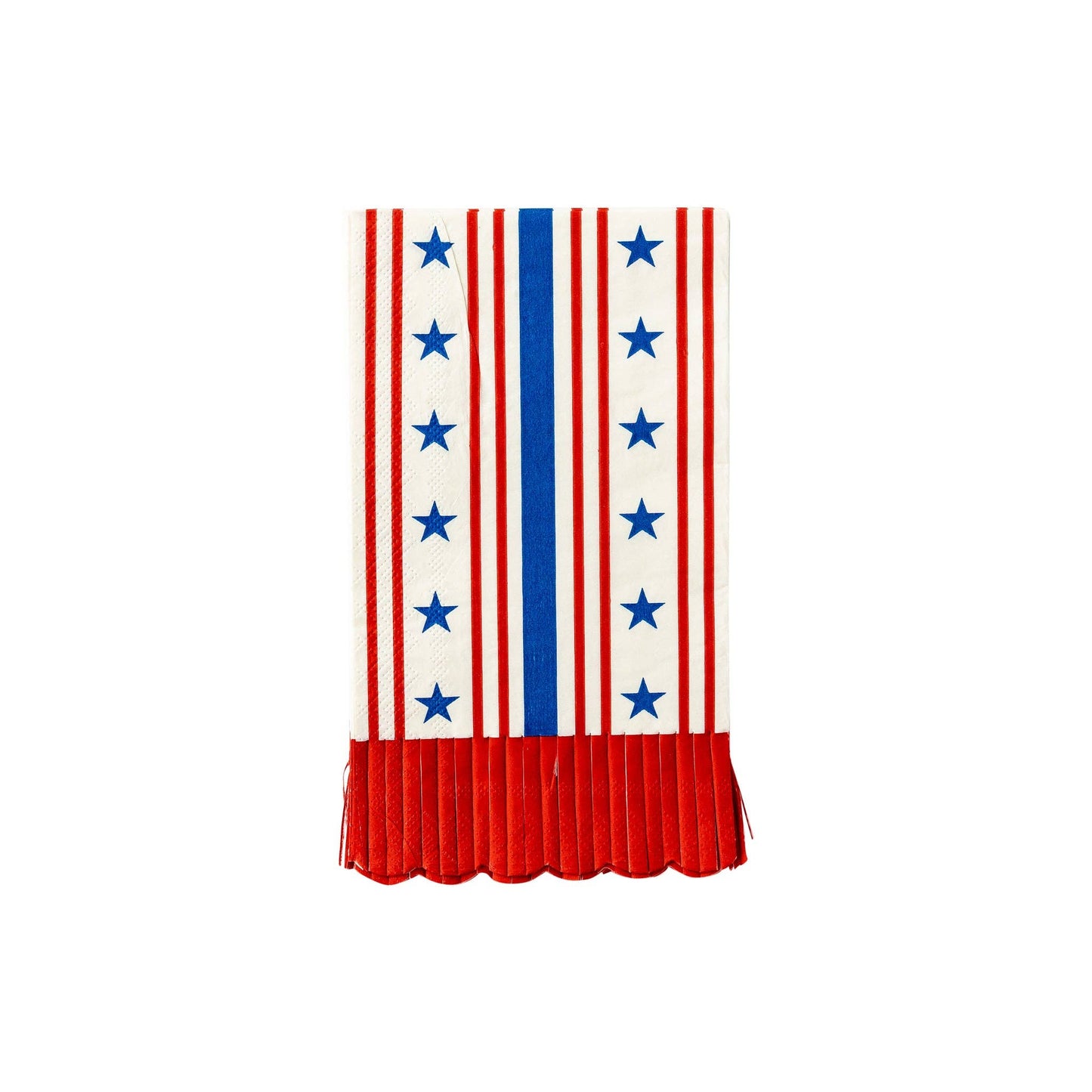 Stars and Stripes Fringe Dinner Napkin