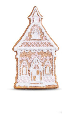 Gingerbread Church Ornaments, Set of 2