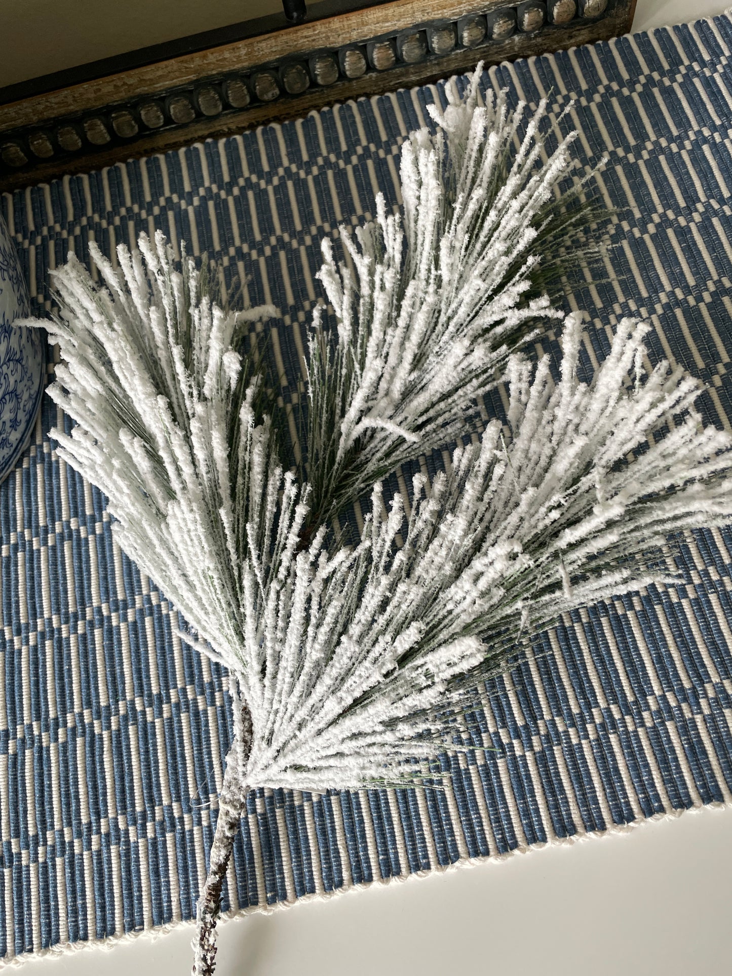 Flocked Pine Branch Stem