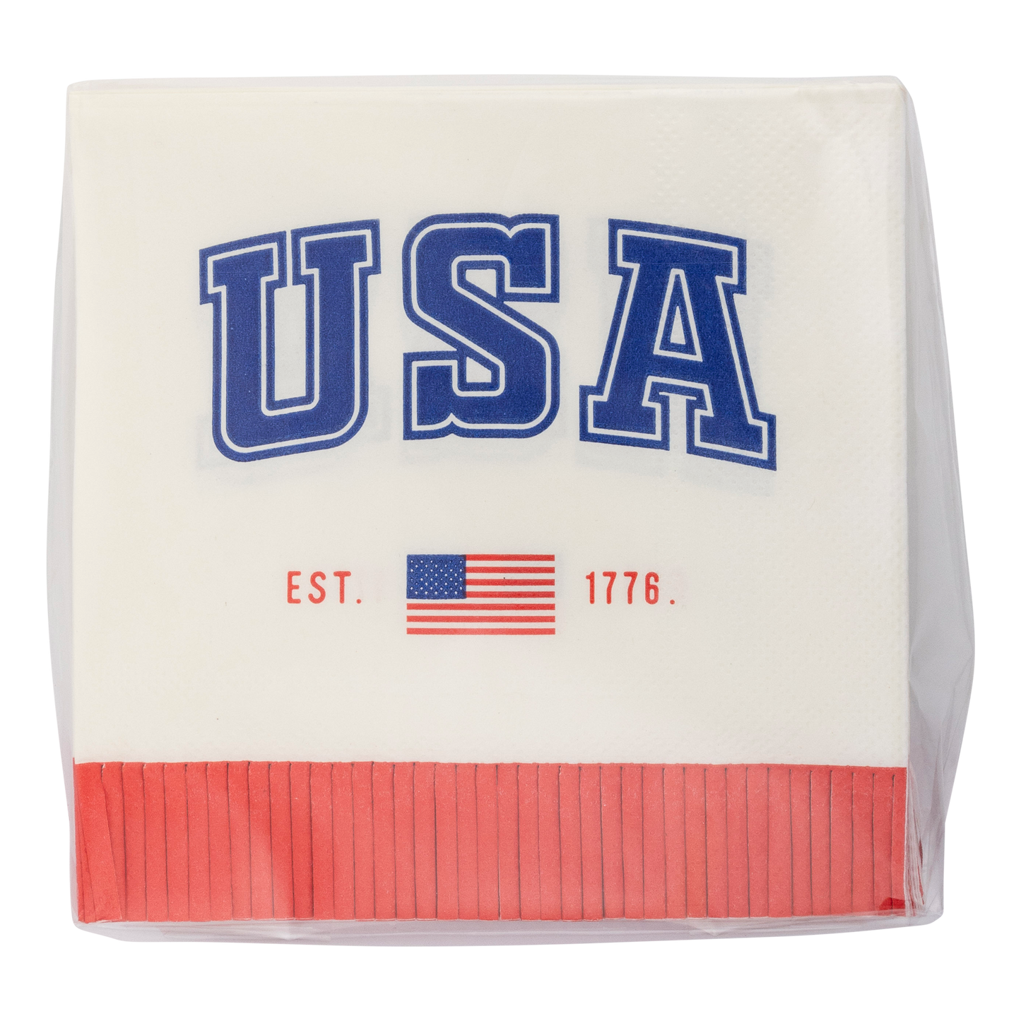 USA Fringe Paper Cocktail Napkin