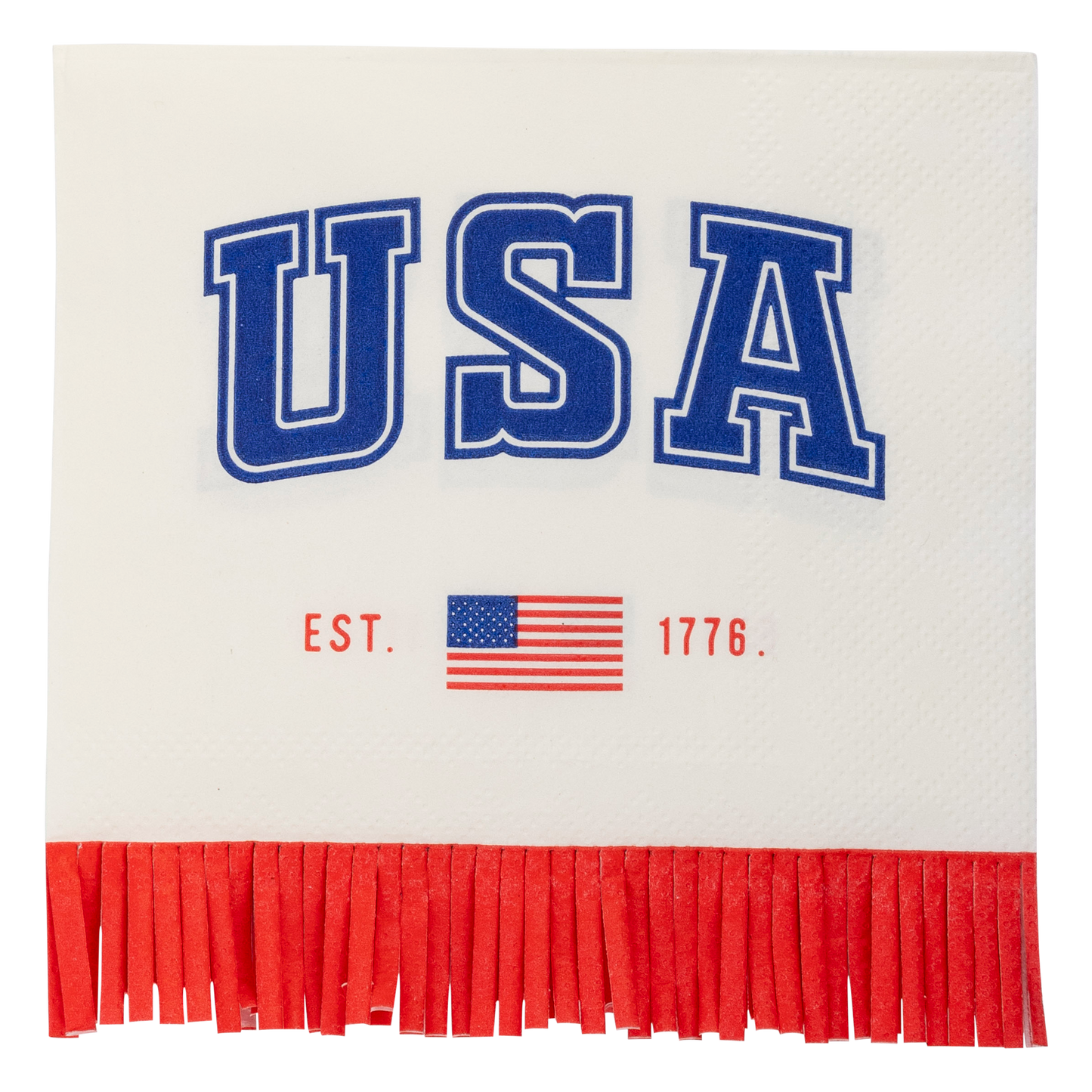 USA Fringe Paper Cocktail Napkin