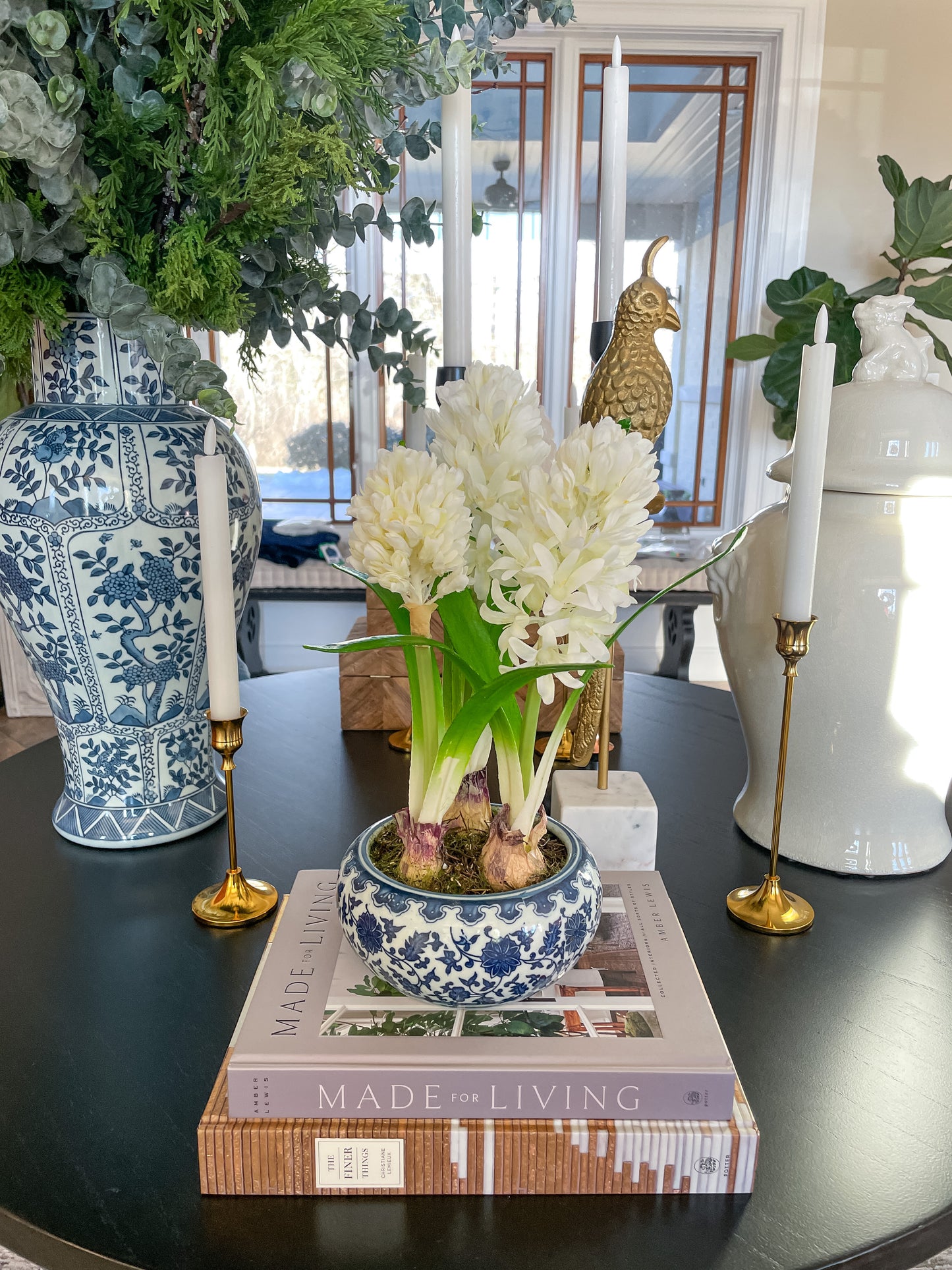 White Hyacinth Planter