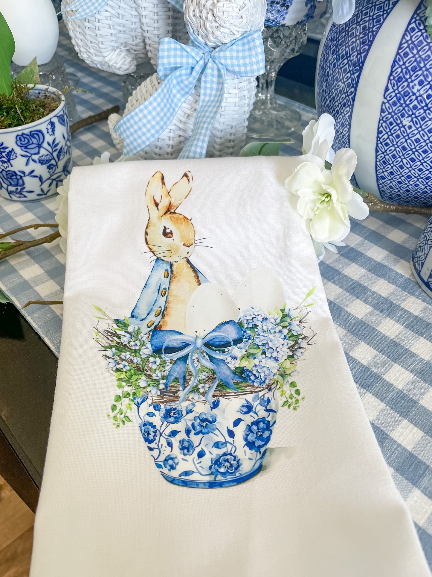 Peter Rabbit With Chinoiserie Pot