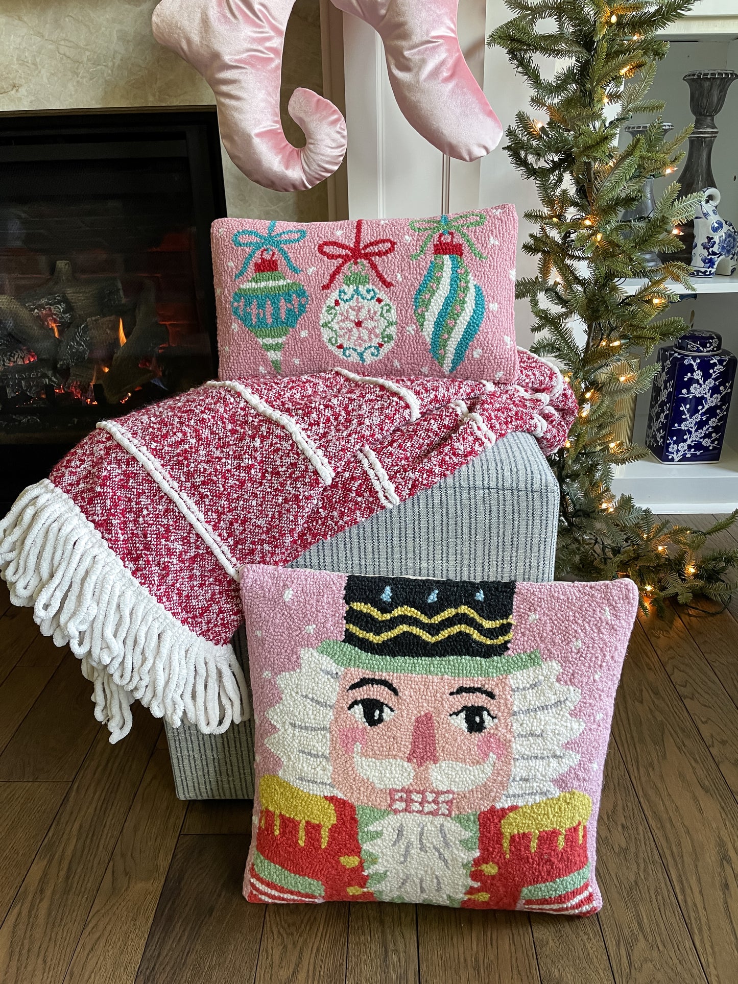 Fun Ornaments Hook Pillow