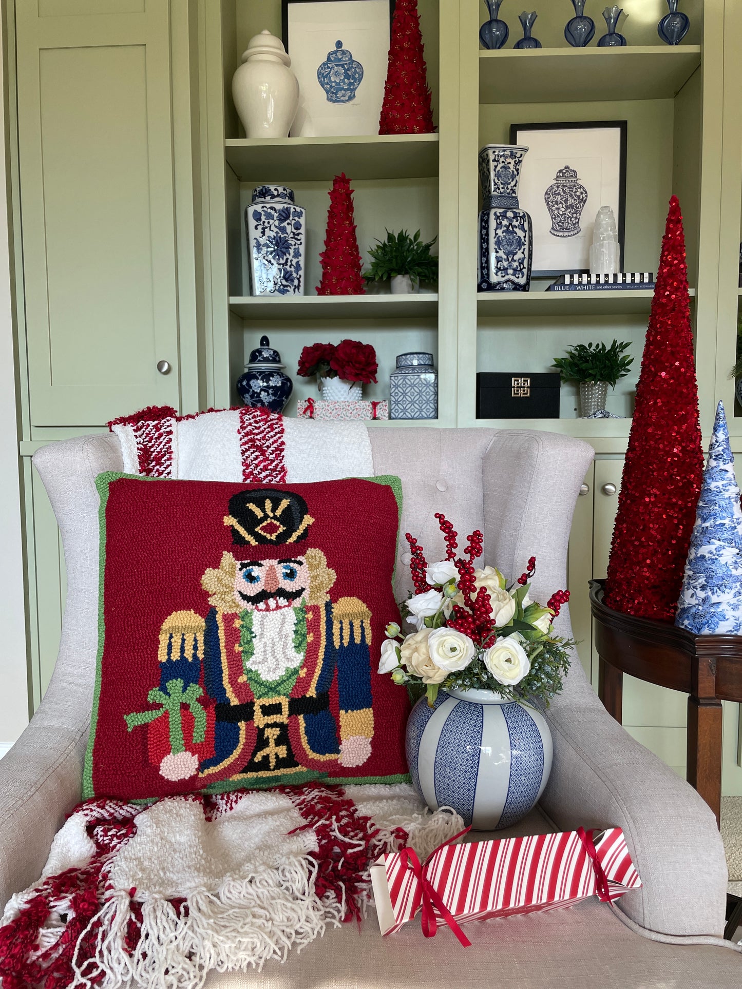 Nutcracker Present Hook Pillow