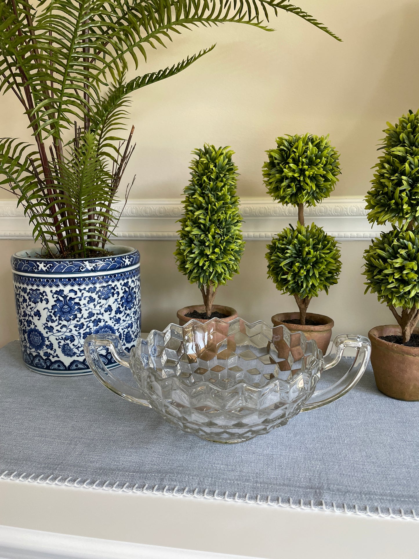 Fostoria American Clear Handle Bowl