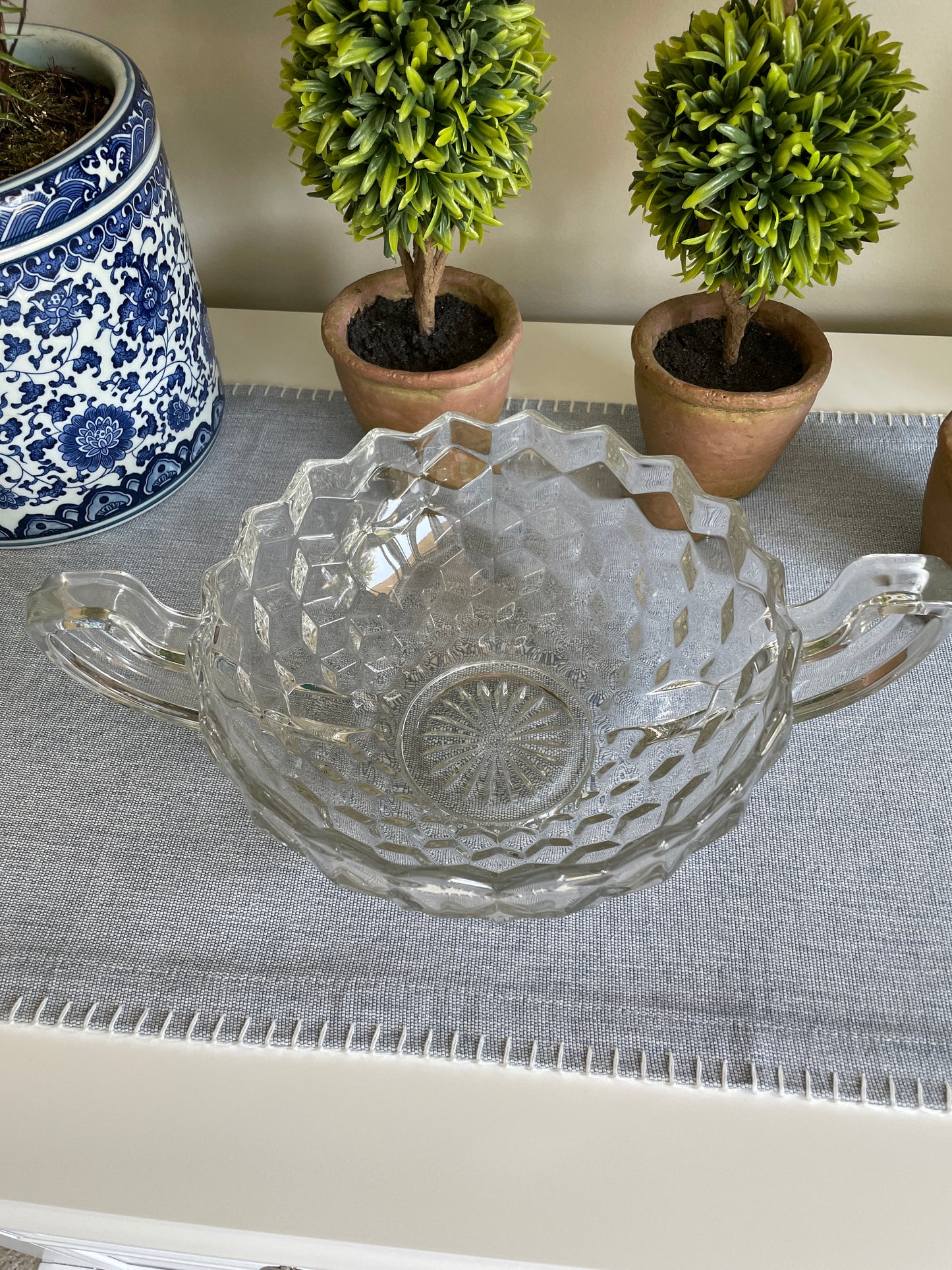 Fostoria American Clear Handle Bowl