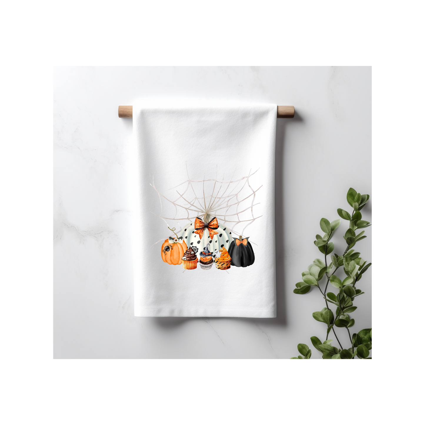 Halloween Cupcakes Kitchen Towel