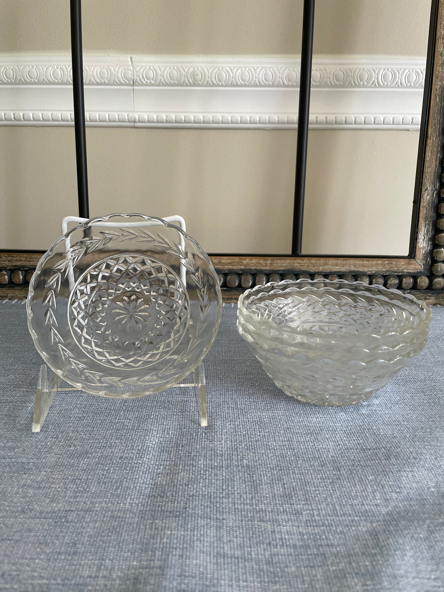 Glass Berry Bowls, Set of 4