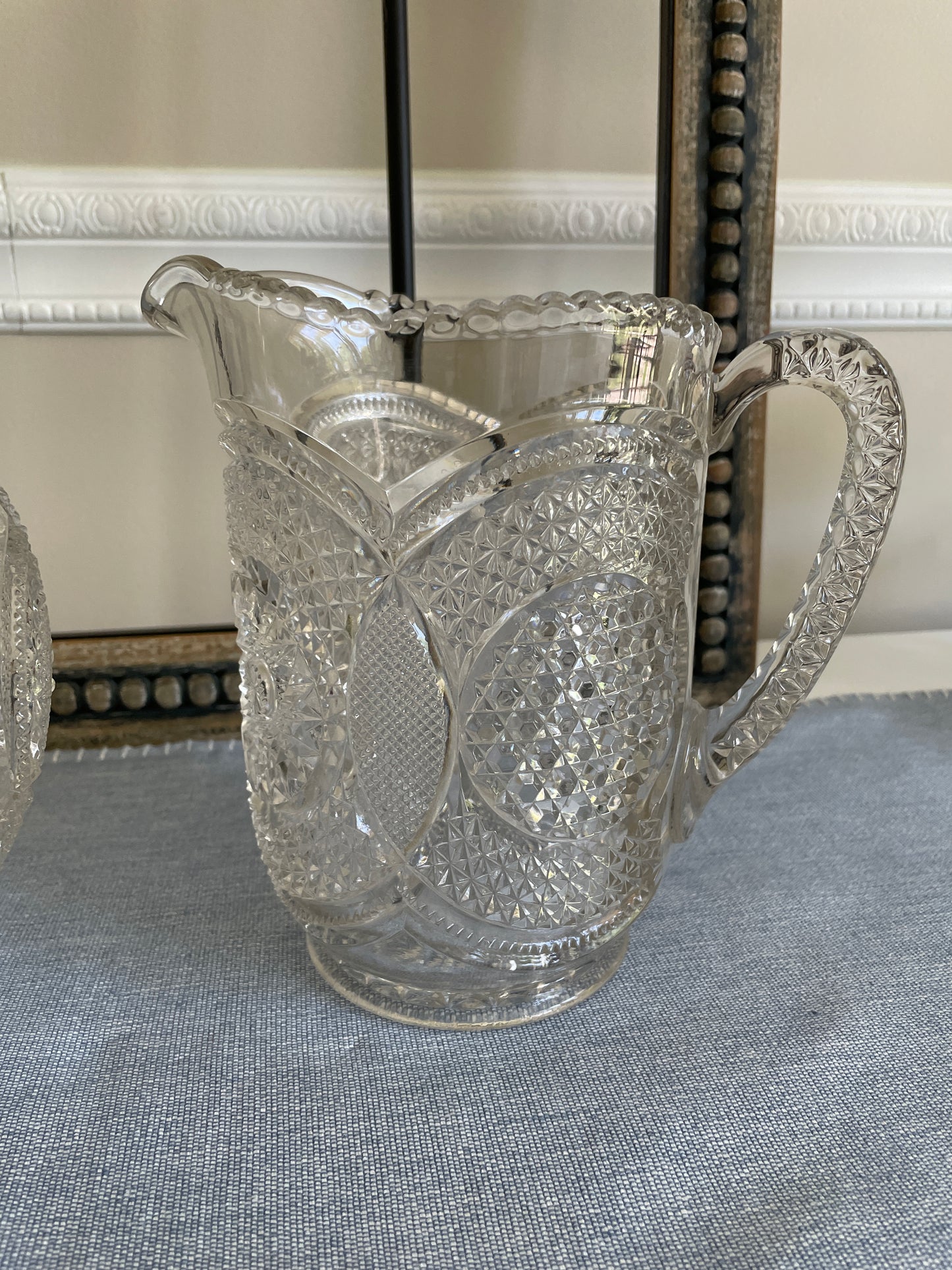 Imperial Glass Pitcher and Bowl Set