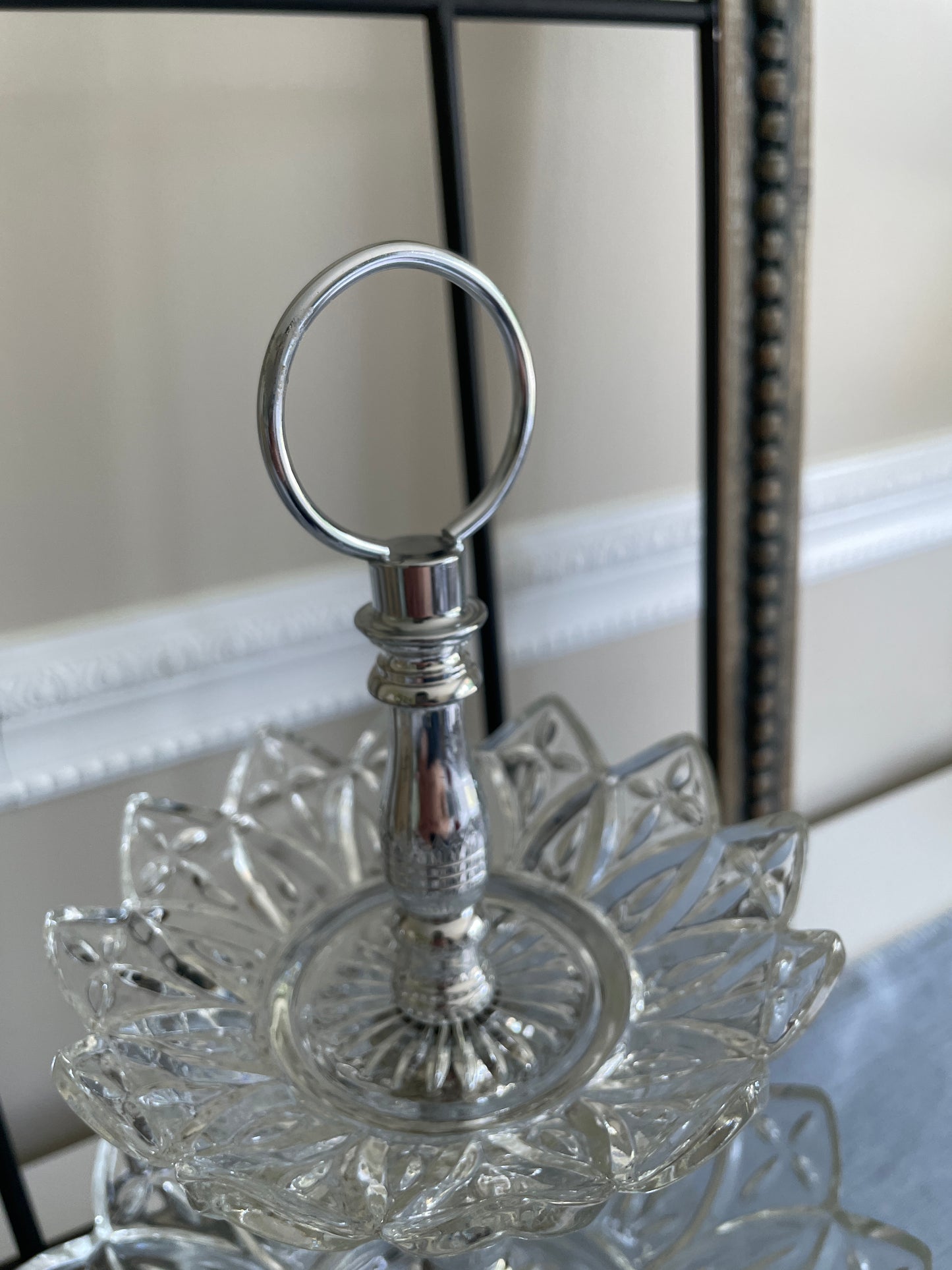 American Glass 3 Tier Tid Bit Tray