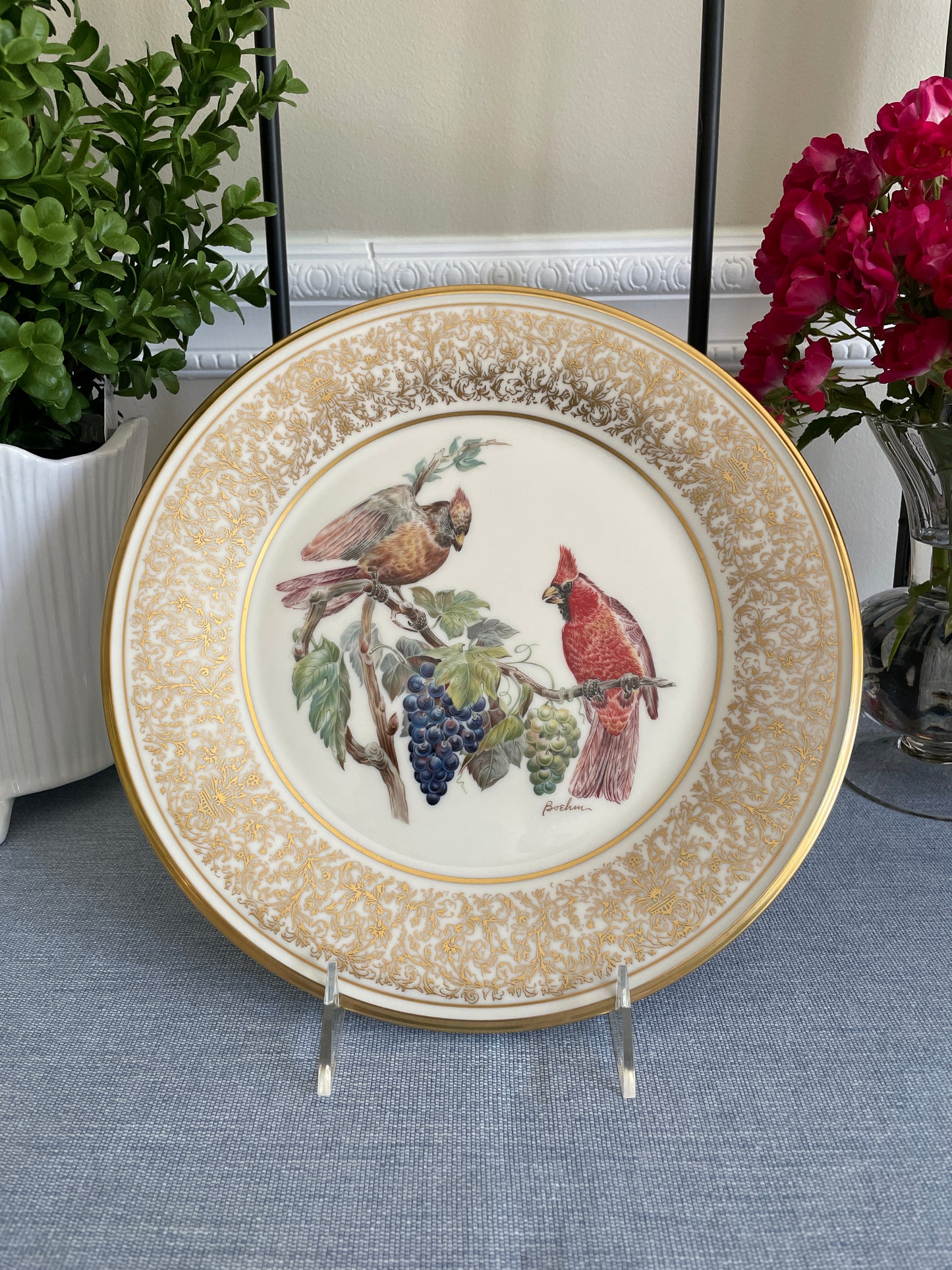 Copy of Lennox Boehm Birds, Cardinal 1976 Plate
