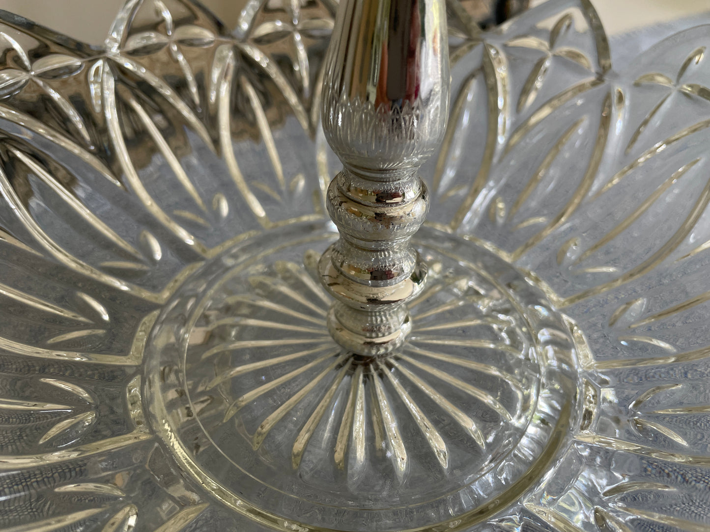 American Glass 3 Tier Tid Bit Tray
