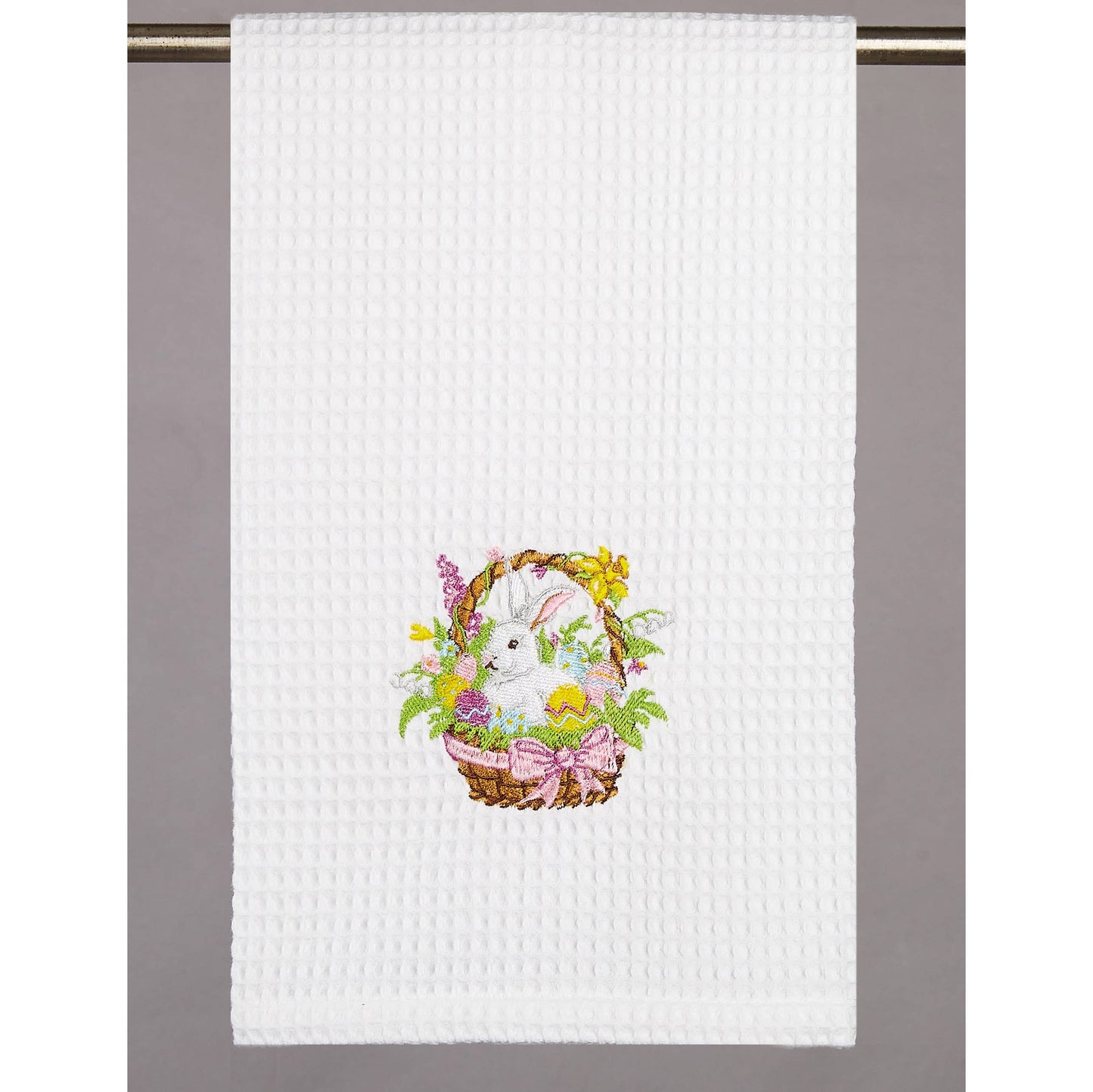 Bunny In Egg Basket Kitchen Towel