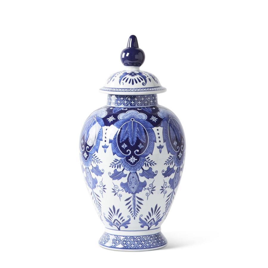 Chinoiserie Lidded Ginger Jar, 20.5"