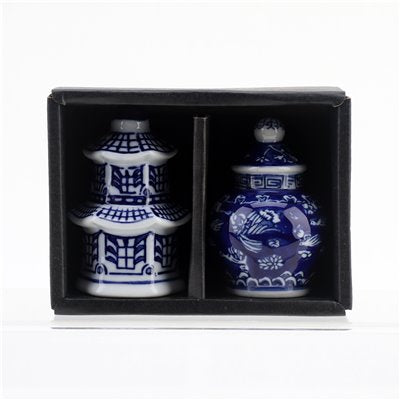 Chinoiserie Salt and Pepper Shaker Set