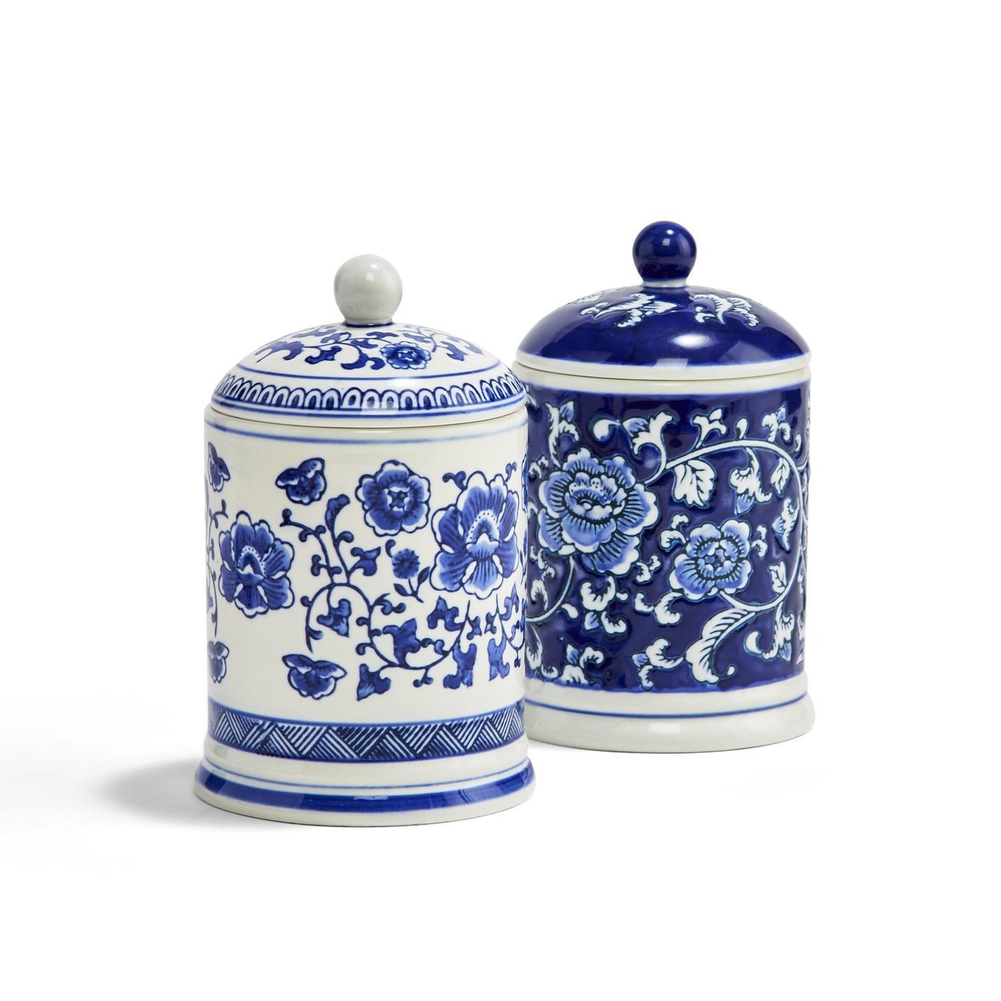 Blue and White Soy Candles