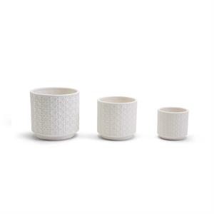 Cane Webbing Pattern Planters