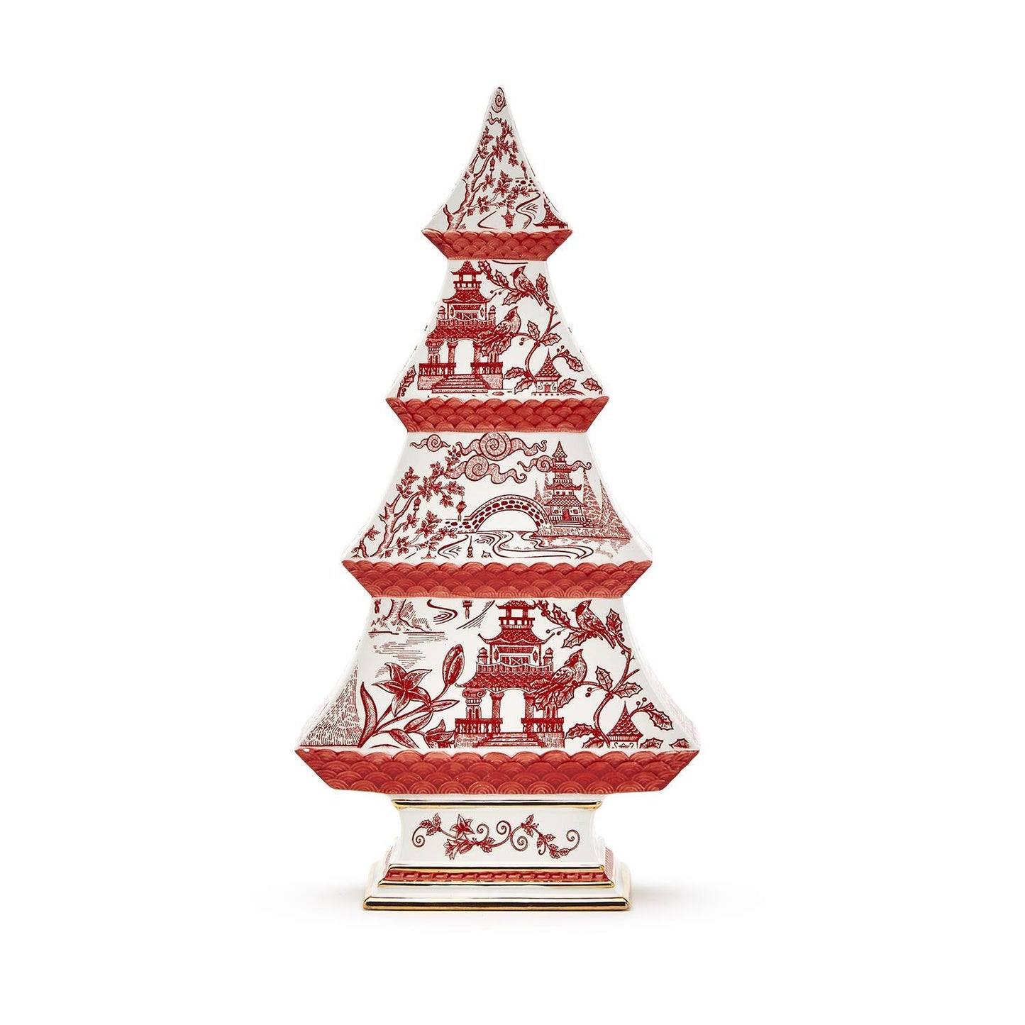 Winter Toile Christmas Tree