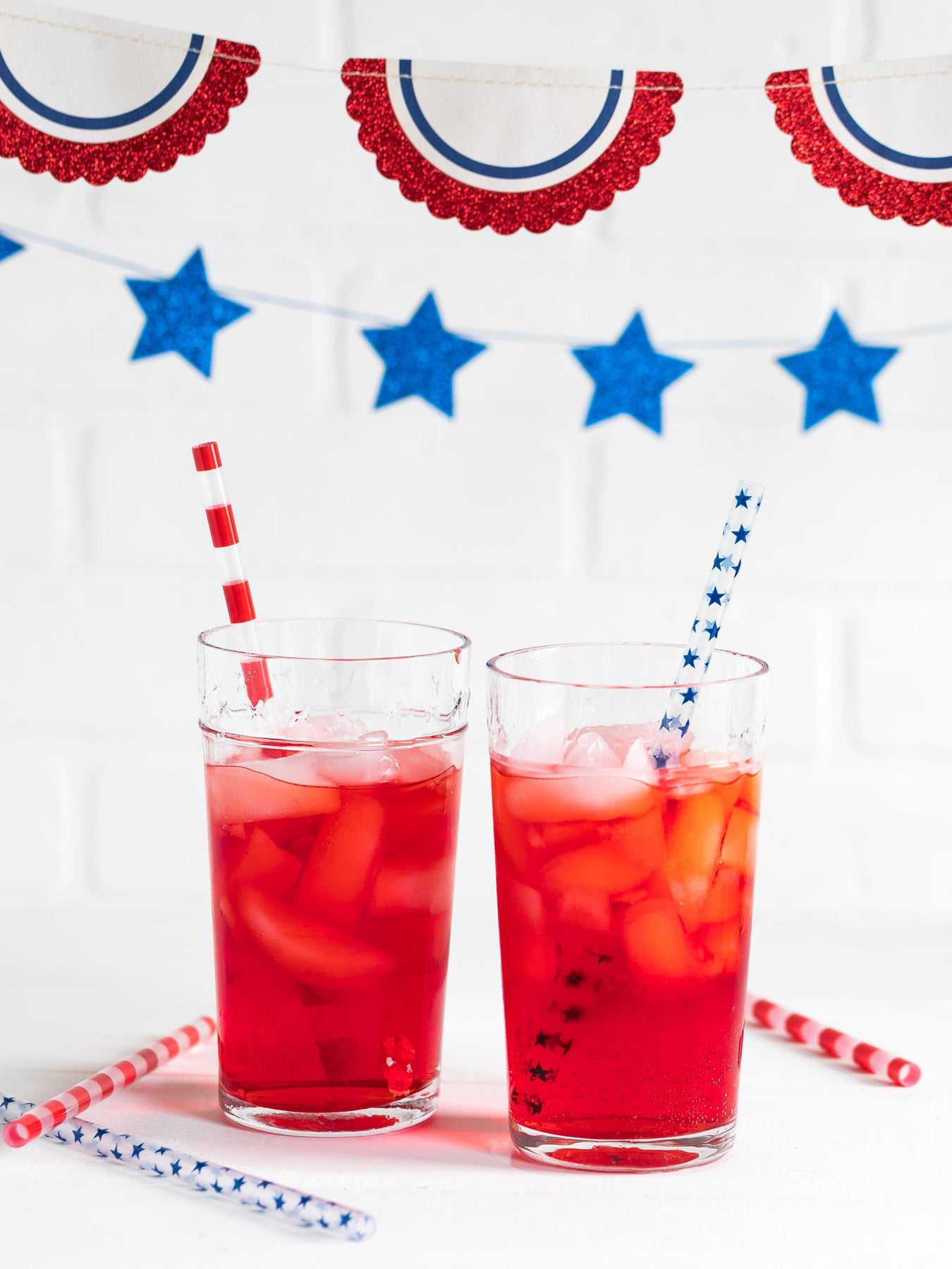 Stars and Stripes Straws