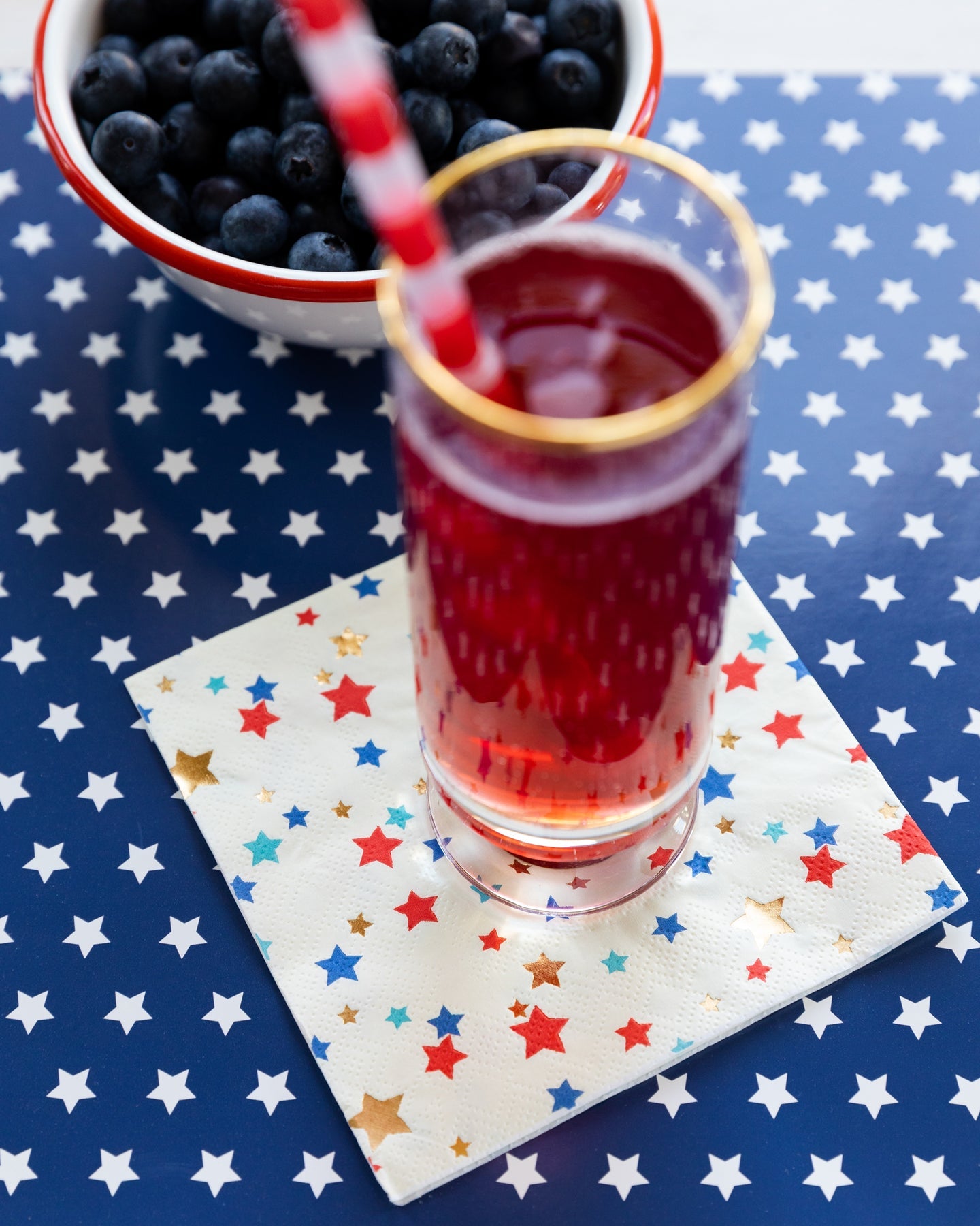 Stars and Stripes Straws