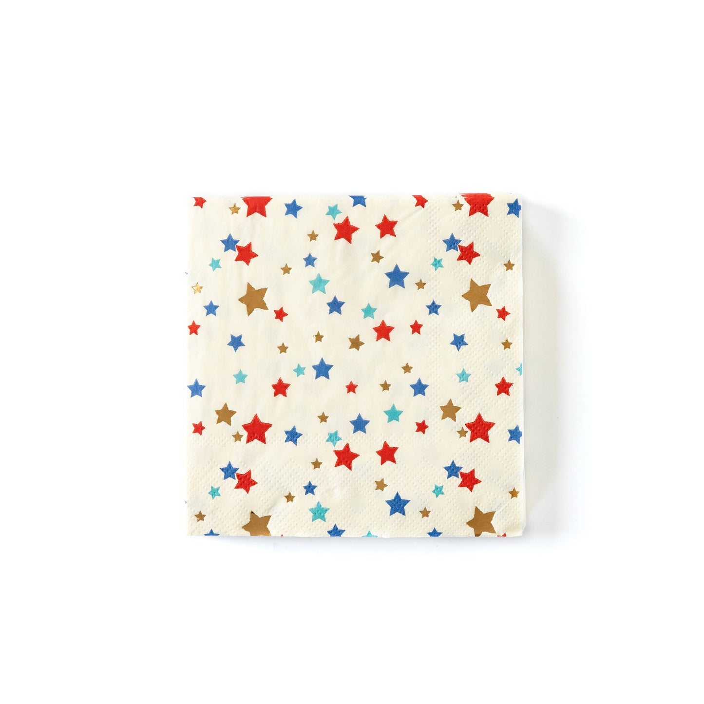 Gold Foiled Lots of Stars 5" Napkin