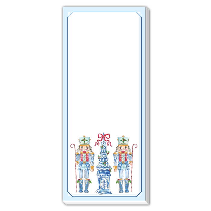 Chinoiserie Nutcrackers Skinny Notepad