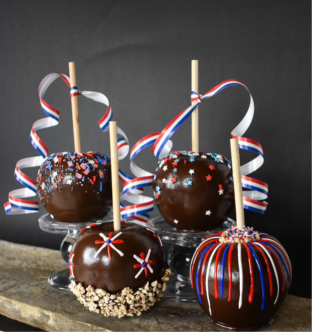 Permanent Patriotic Chocolate Apples