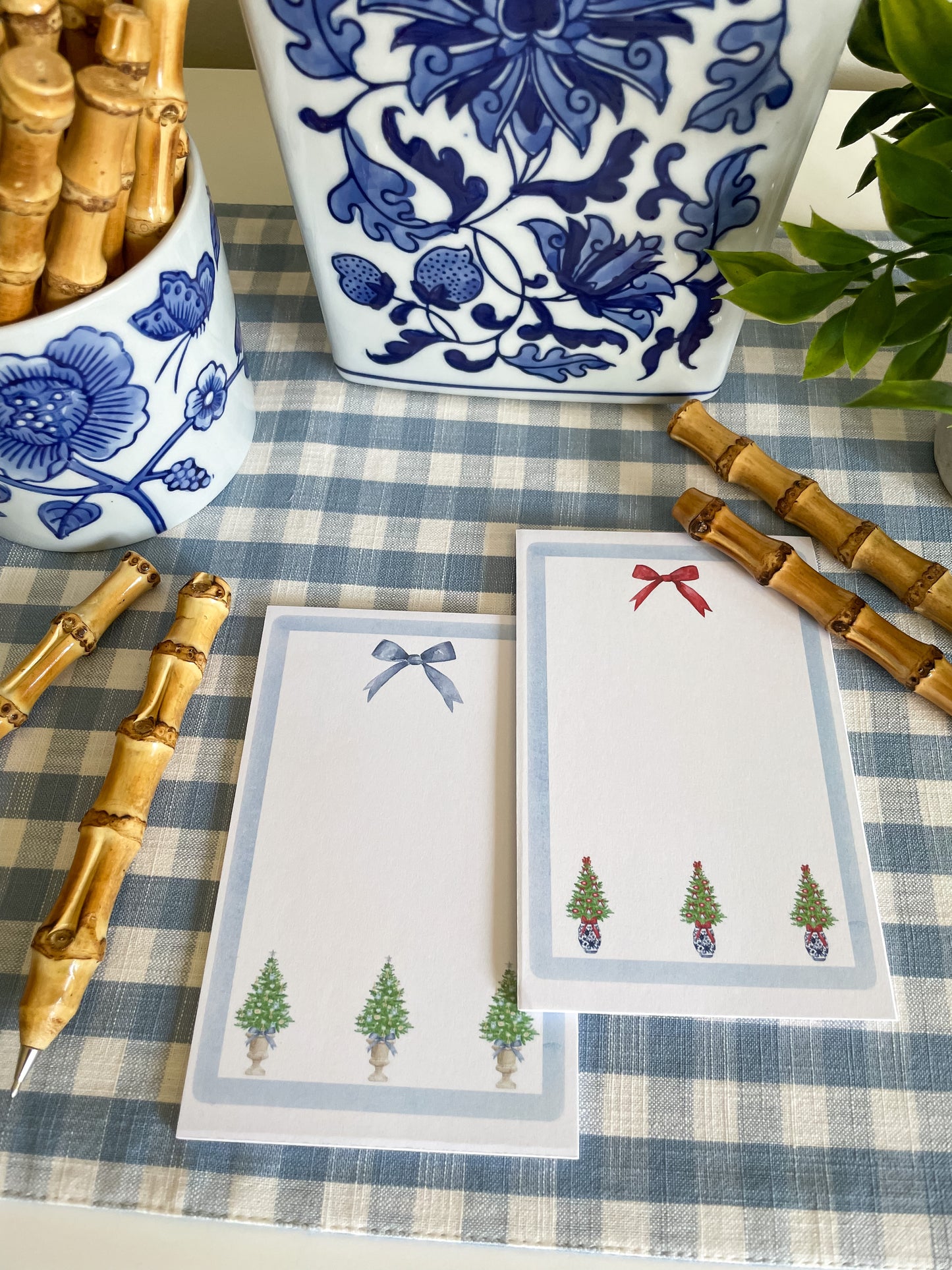 Set of 2 Notepads with Bamboo Pen