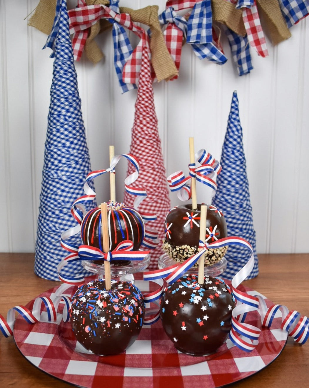 Permanent Patriotic Chocolate Apples