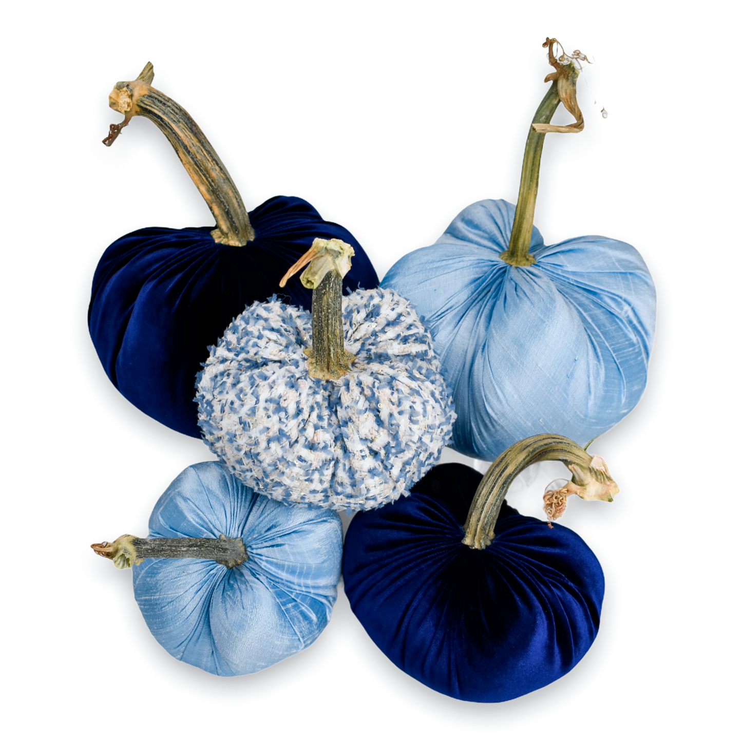 Light Blue Pumpkin Silk Dupioni