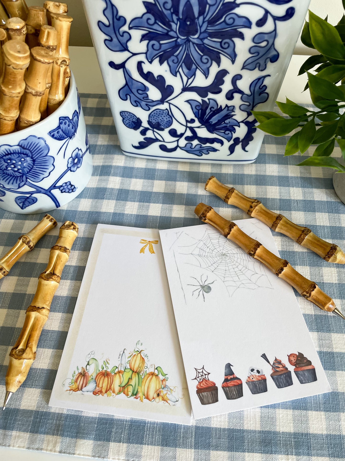 Set of 2 Notepads with Bamboo Pen