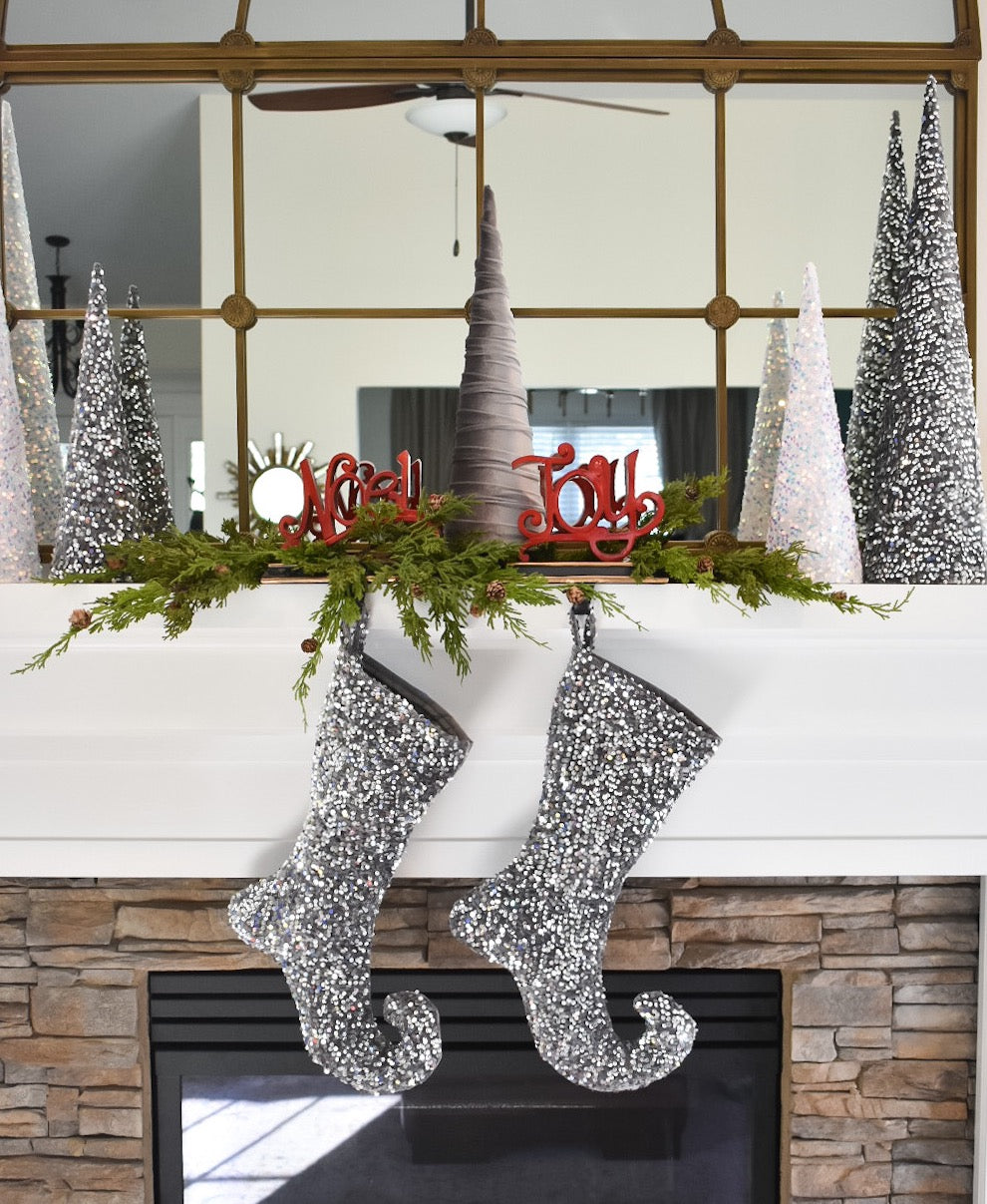 Velvet Sequin Christmas Stocking