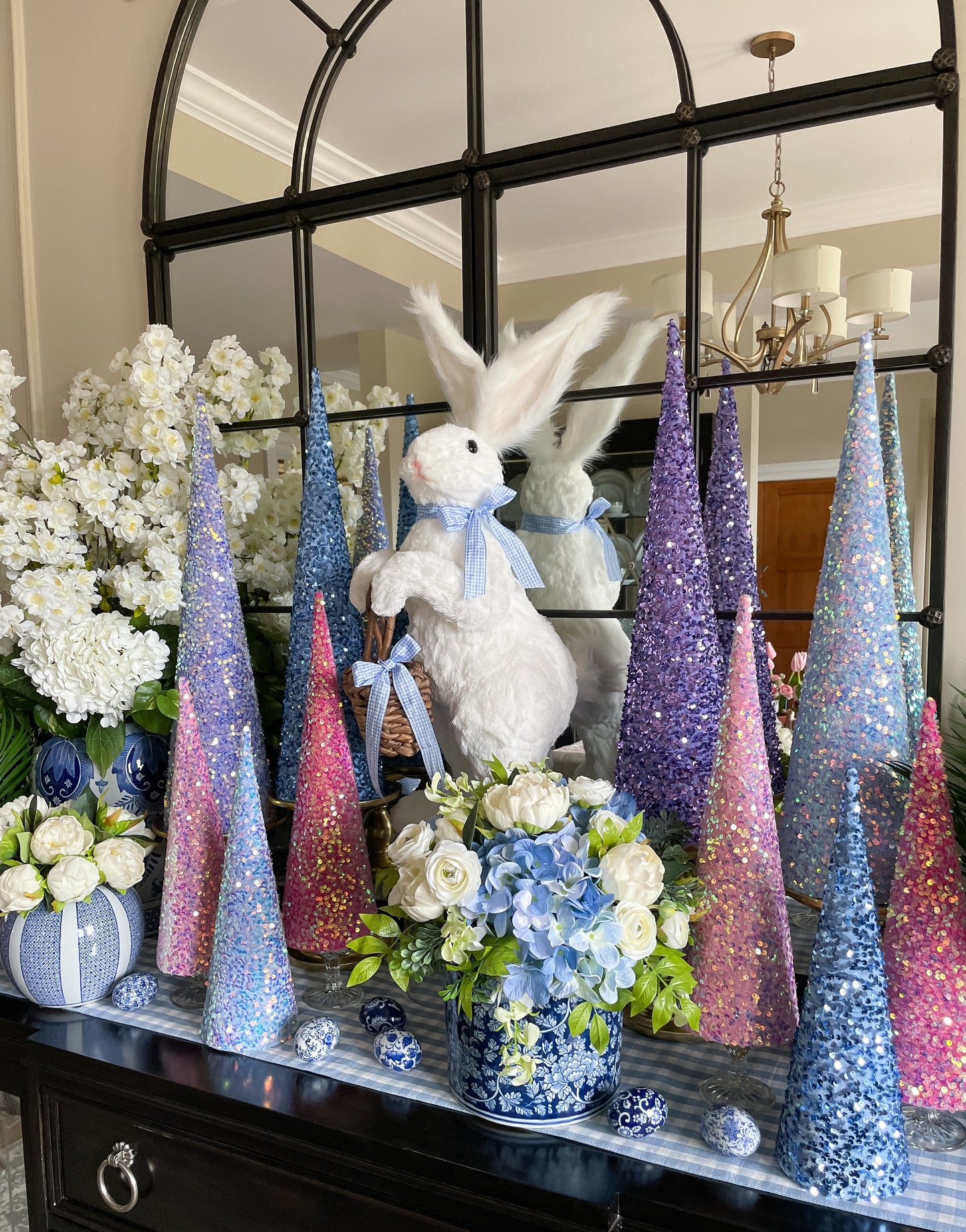 Assorted Spring Sequin Trees, Sold Individually