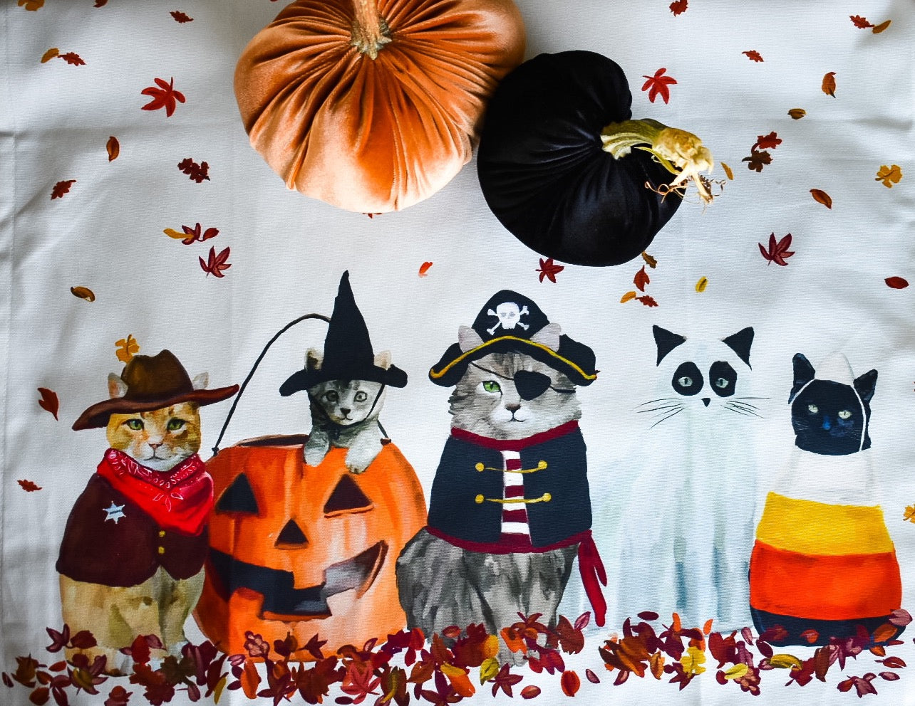 Halloween Kittens Towel