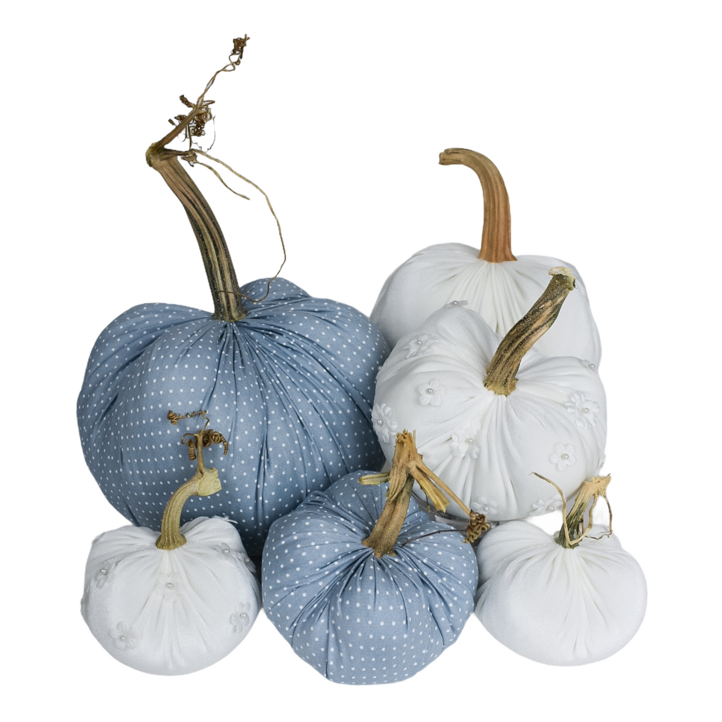 Chambray Mini Dots Pumpkin