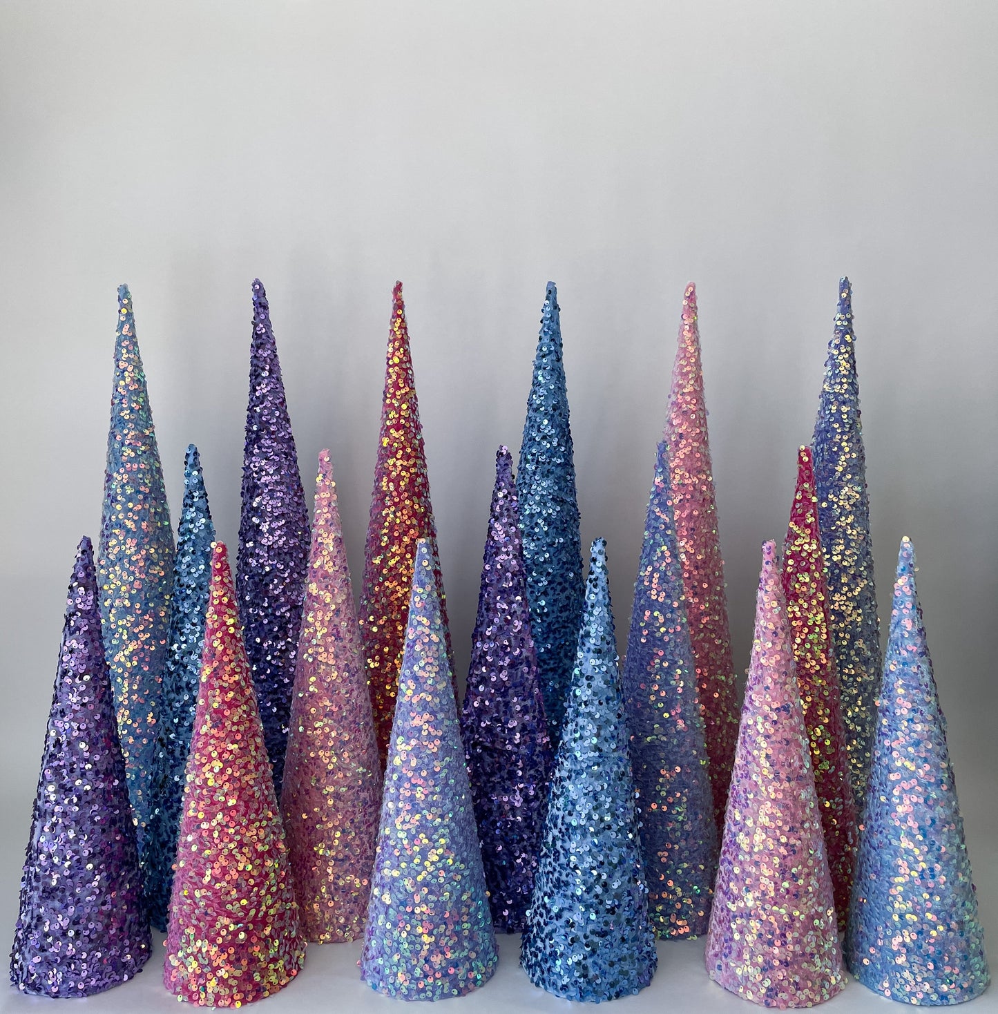 Assorted Spring Sequin Trees, Sold Individually