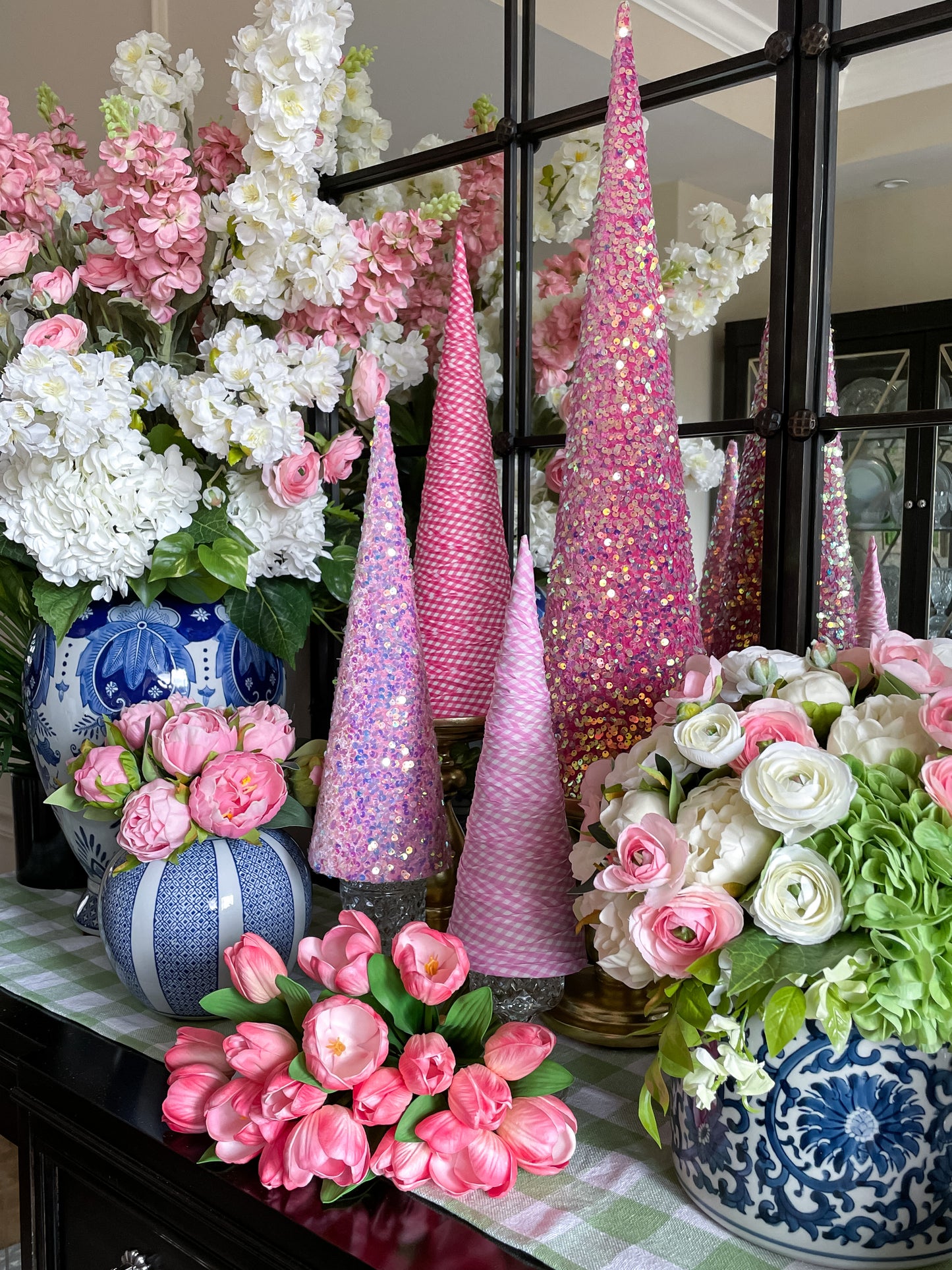 Assorted Spring Sequin Trees, Sold Individually
