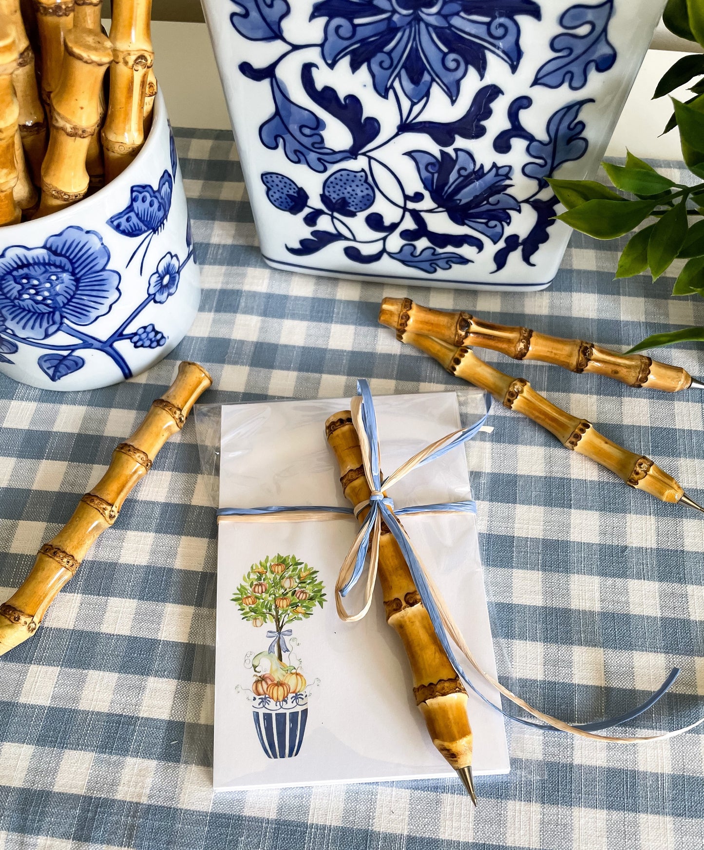 Set of 2 Notepads with Bamboo Pen