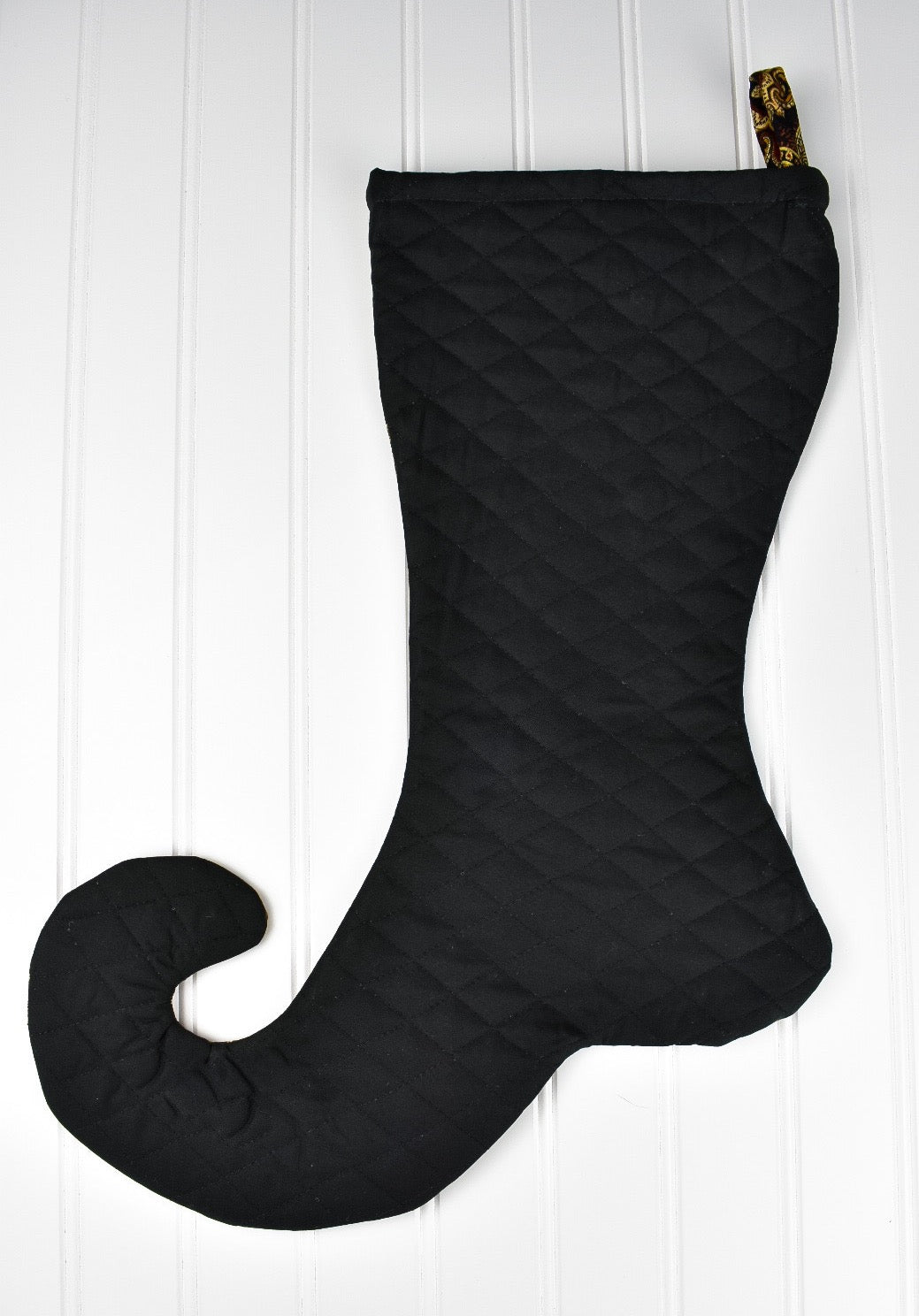 Multicolored Gold Victorian Style Christmas Stocking