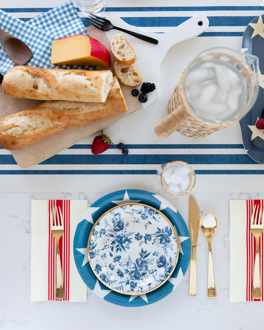 Hamptons Navy Star Paper Plate