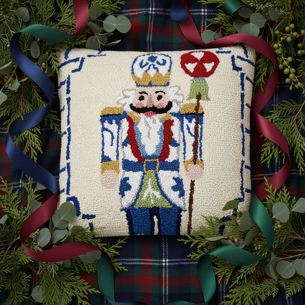 Chinoiserie Nutcracker Hook Pillow