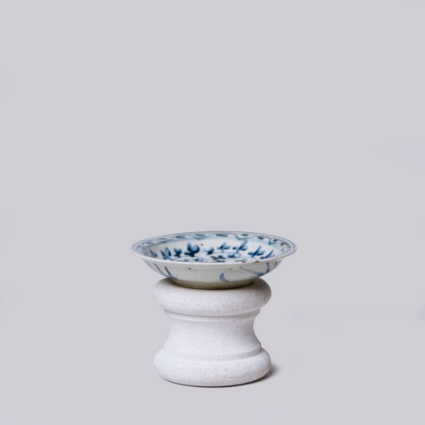 Small Blue and White Porcelain Noble Character Dish