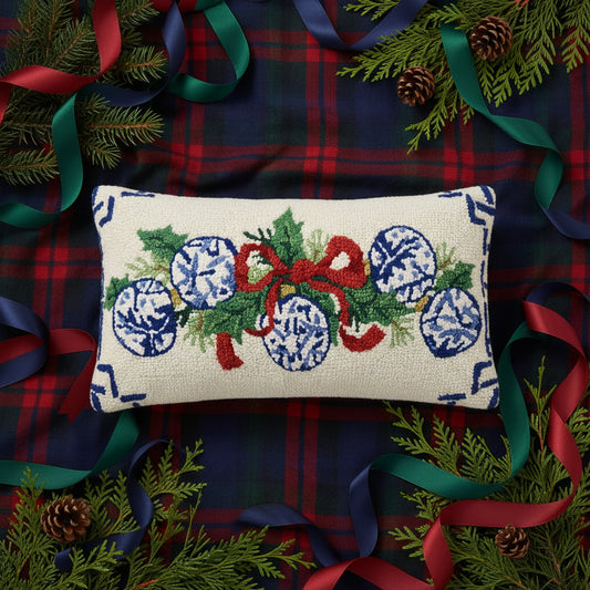 Chinoiserie Ornaments Hook Pillow