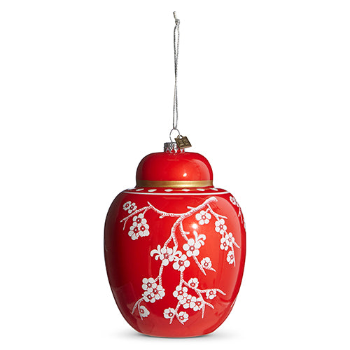 6.5" Red Ginger Jar Ornament