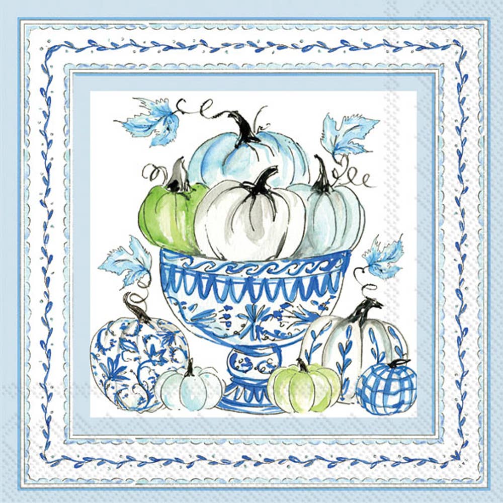 Chinoiserie Pumpkins Fall, Paper Lunch Napkins