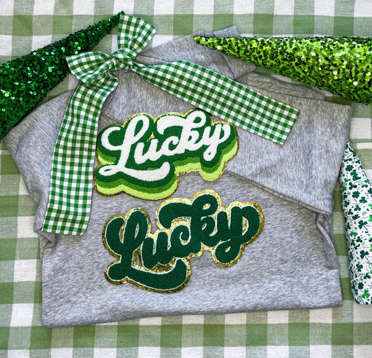 Lucky Patch Sweatshirt, 2 Styles Available