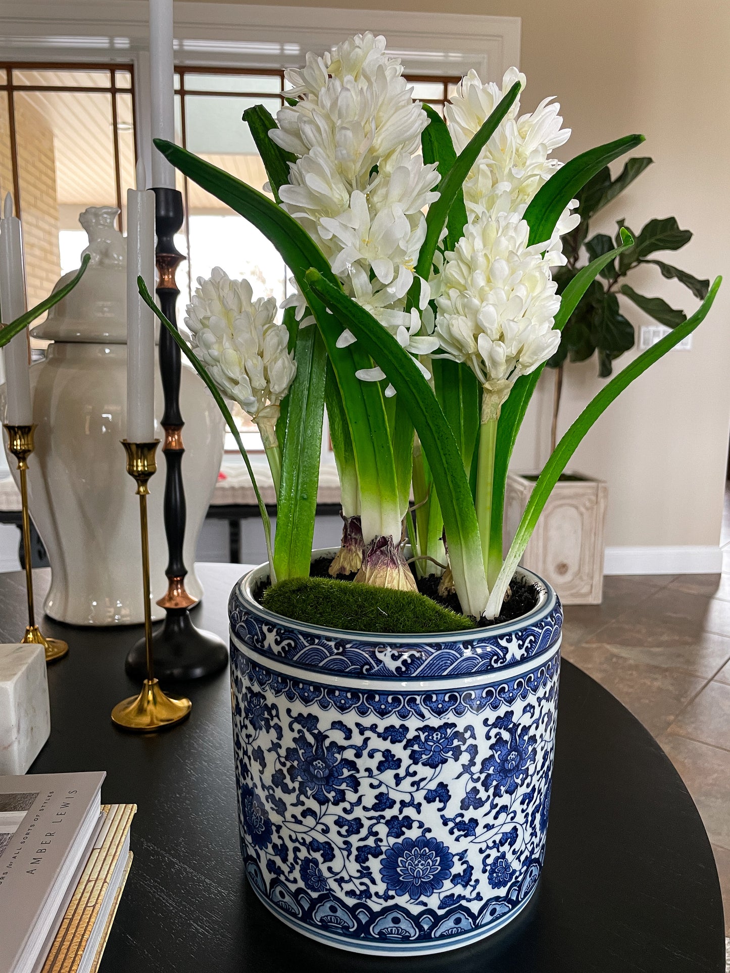 White Hyacinth Planter