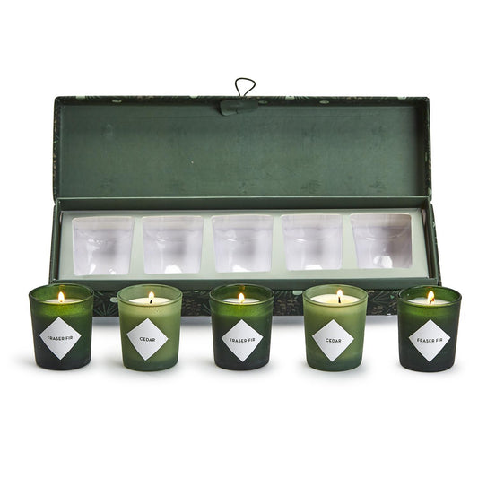 Winter Evergreen Scented Candles in Gift Box